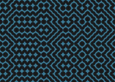 Soyut Geometrik Desen üretken hesaplama sanatı çizimi