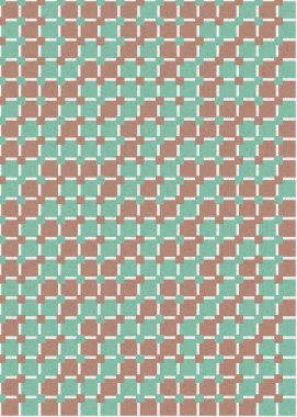 Soyut Geometrik Desen, üretken hesaplama sanatı çizimi