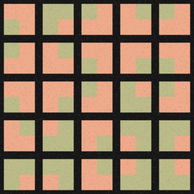 Soyut Geometrik Desen, üretken hesaplama sanatı, vektör illüstrasyonu 