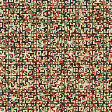 Soyut Geometrik Desen, üretken hesaplama sanatı çizimi
