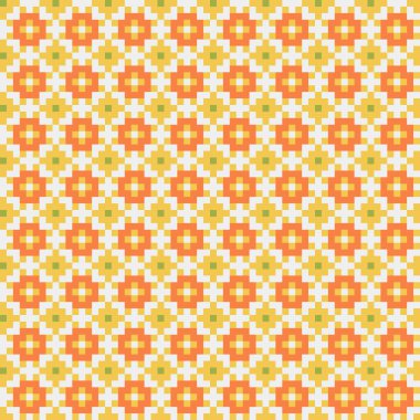 Soyut çapraz desen, üretken hesaplama sanatı, vektör illüstrasyonu 