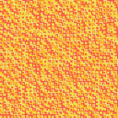 Soyut Geometrik Desen, üretken hesaplama sanatı, vektör illüstrasyonu 