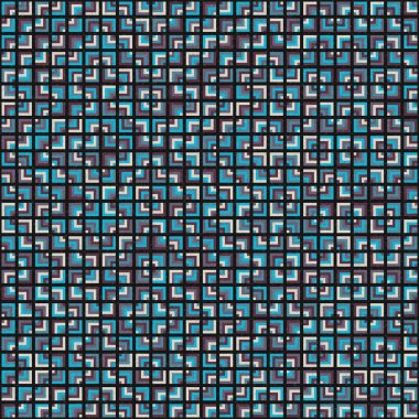 Soyut Geometrik Desen, üretken hesaplama sanatı, vektör illüstrasyonu 