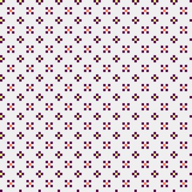 Soyut çapraz desen, üretken hesaplama sanatı, vektör illüstrasyonu 