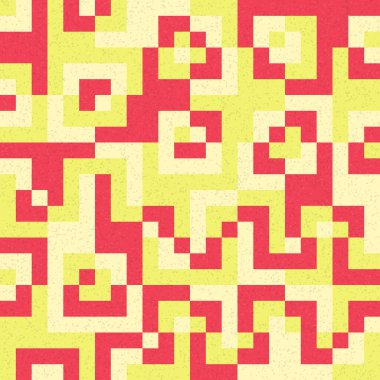 Soyut Geometrik Desen, üretken hesaplama sanatı çizimi