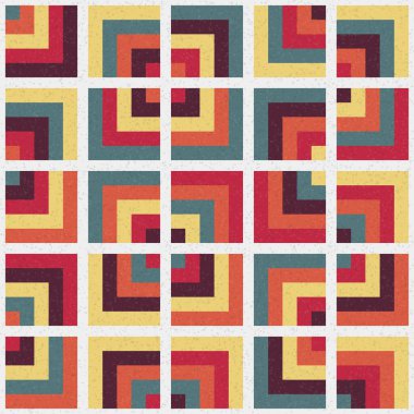 Soyut Geometrik Desen, üretken hesaplama sanatı çizimi