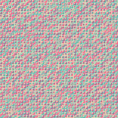 Soyut Geometrik Desen, üretken hesaplama sanatı, vektör illüstrasyonu 