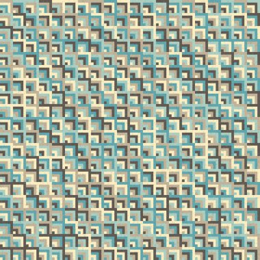 Soyut Geometrik Desen Üretken hesaplama sanatı, vektör illüstrasyonu