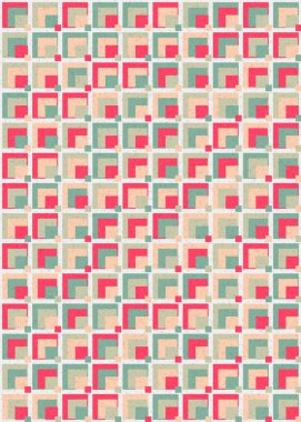 Soyut Geometrik Desen, üretken hesaplama sanatı çizimi