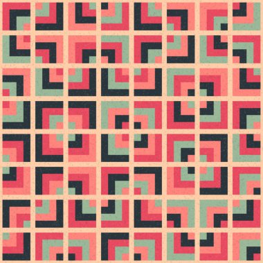 Soyut Geometrik Desen Üretken hesaplama sanatı, vektör illüstrasyonu