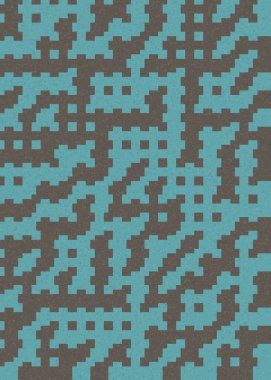 Soyut Geometrik Desen, üretken hesaplama sanatı çizimi