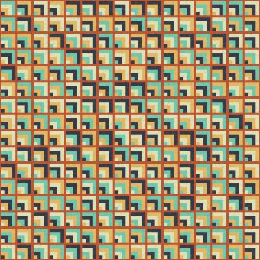 Soyut Geometrik Desen Üretken hesaplama sanatı, vektör illüstrasyonu