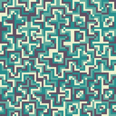 Soyut Geometrik Desen, üretken hesaplama sanatı çizimi