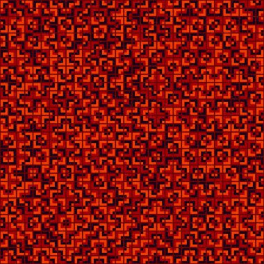 Soyut Geometrik Desen, üretken hesaplama sanatı çizimi