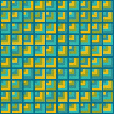 Soyut Geometrik Desen Üretken hesaplama sanatı, vektör illüstrasyonu