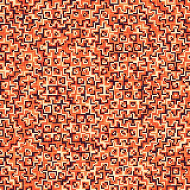 Soyut Geometrik Desen, üretken hesaplama sanatı çizimi