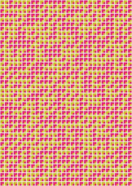 Soyut Geometrik Desen, üretken hesaplama sanatı çizimi