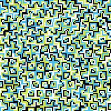 Soyut Geometrik Desen, üretken hesaplama sanatı çizimi