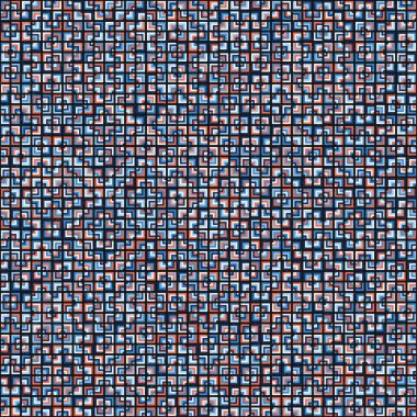 Soyut Geometrik Desen, üretken hesaplama sanatı, vektör illüstrasyonu 