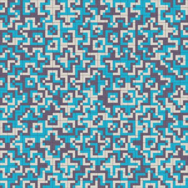 Soyut Geometrik Desen Üretken hesaplama sanatı, vektör illüstrasyonu