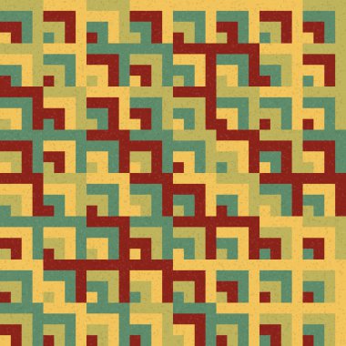 Soyut Geometrik Desen, hesaplama sanatı çizimi