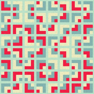 Soyut Geometrik Desen, üretken hesaplama sanatı çizimi