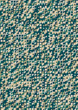 Soyut Geometrik Desen, üretken hesaplama sanatı çizimi