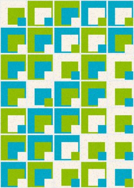 Soyut Geometrik Desen, üretken hesaplama sanatı çizimi