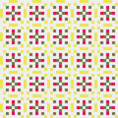 Soyut çapraz desen, üretken hesaplama sanatı, vektör illüstrasyonu 