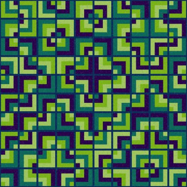 Soyut Geometrik Desen, üretken hesaplama sanatı çizimi