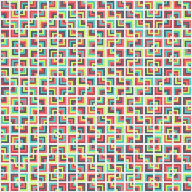 Soyut Geometrik Desen, üretken hesaplama sanatı çizimi