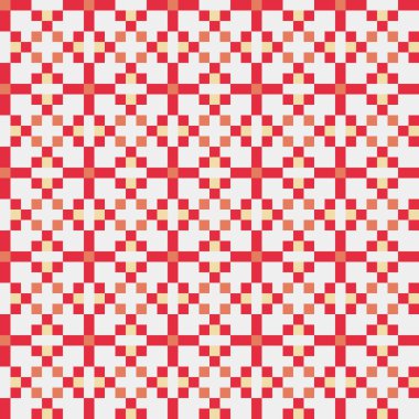 Soyut çapraz desen, üretken hesaplama sanatı, vektör illüstrasyonu 