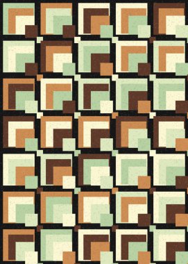 Soyut Geometrik Desen, üretken hesaplama sanatı çizimi