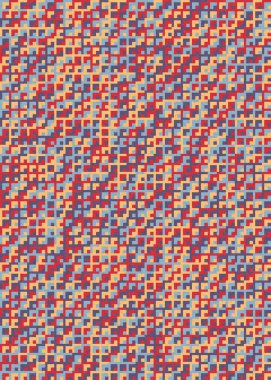 Soyut Geometrik Desen, üretken hesaplama sanatı çizimi