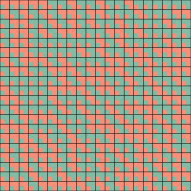 Soyut Geometrik Desen, üretken hesaplama sanatı, vektör illüstrasyonu 