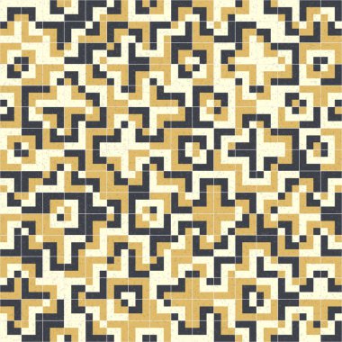 Soyut Geometrik Desen, üretken hesaplama sanatı çizimi