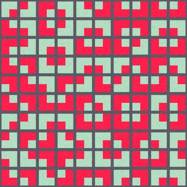 Soyut Geometrik Desen, üretken hesaplama sanatı çizimi
