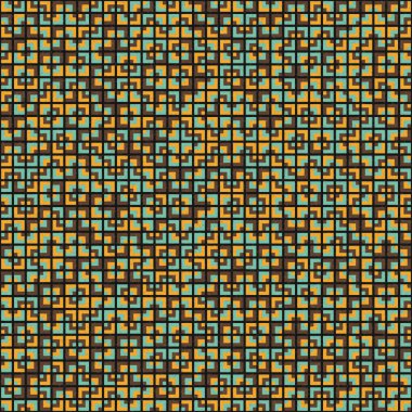 Soyut Geometrik Desen Üretken hesaplama sanatı, vektör illüstrasyonu