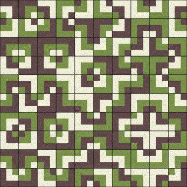 Soyut Geometrik Desen Üretken hesaplama sanatı, vektör illüstrasyonu