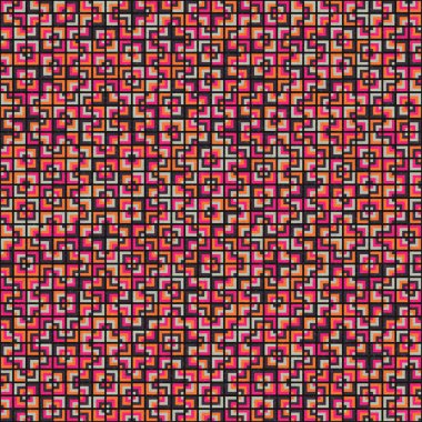 Soyut Geometrik Desen, üretken hesaplama sanatı çizimi