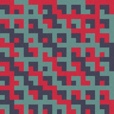 Soyut Geometrik Desen Üretken hesaplama sanatı, vektör illüstrasyonu