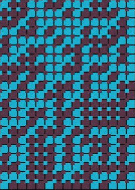 Soyut Geometrik Desen, üretken hesaplama sanatı çizimi