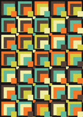 Soyut Geometrik Desen, üretken hesaplama sanatı çizimi