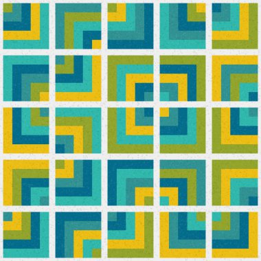 Soyut Geometrik Desen, üretken hesaplama sanatı çizimi