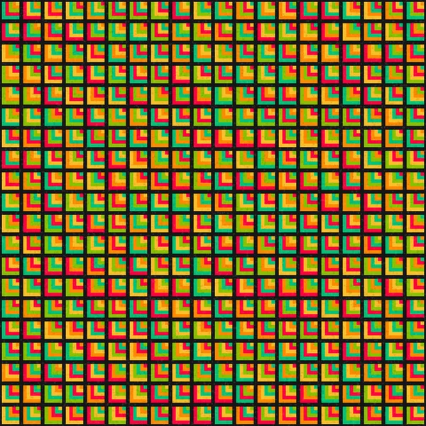 Abstrakcyjny Wzór Geometryczny Generatywna Sztuka Obliczeniowa Ilustracja Wektorowa — Wektor stockowy