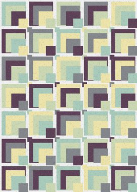 Soyut Geometrik Desen, üretken hesaplama sanatı çizimi