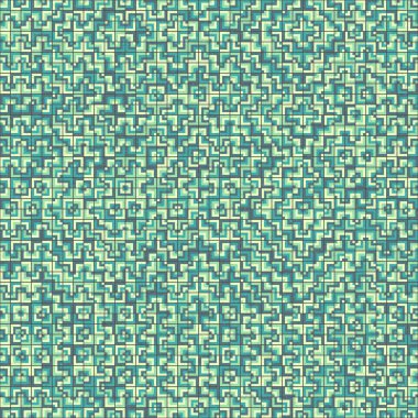 Soyut Geometrik Desen, üretken hesaplama sanatı, vektör illüstrasyonu 