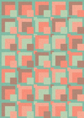 Soyut Geometrik Desen, üretken hesaplama sanatı çizimi