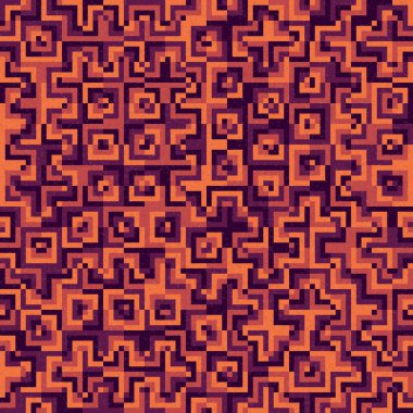 Soyut Geometrik Desen, üretken hesaplama sanatı çizimi