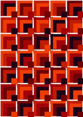 Soyut Geometrik Desen, üretken hesaplama sanatı çizimi